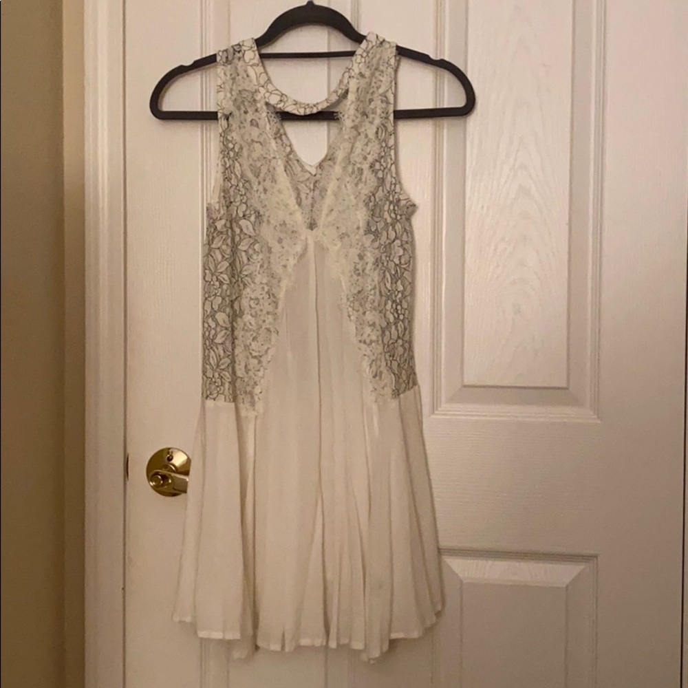White crochet dress